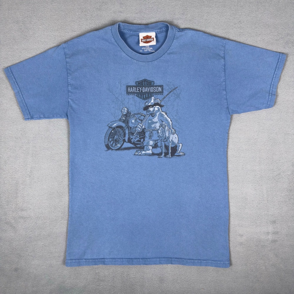 Harley Davidson HillBilly Gatlinburg Tennessee Smoky Mountain T-Shirt Youth L